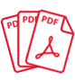 image of PDF documents vector